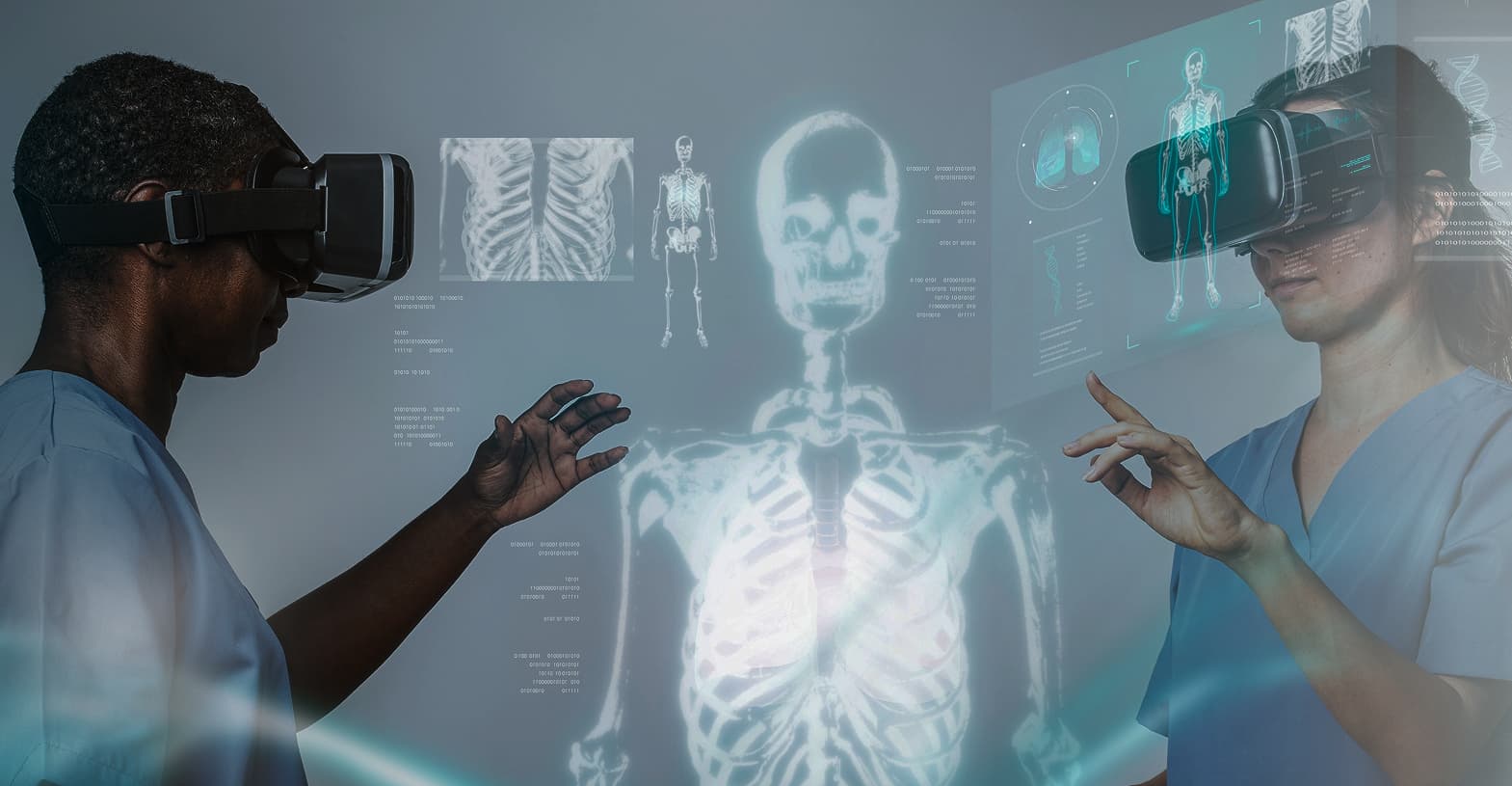 Immagine di un cranio umano in 3D